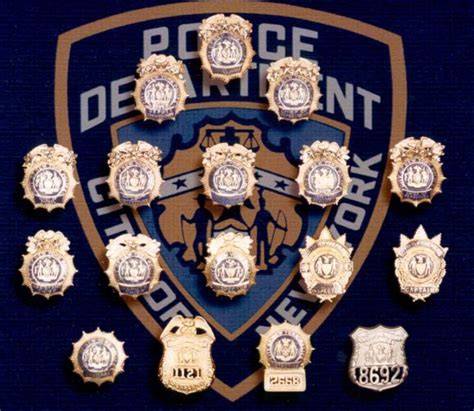 nypd badges by rank.